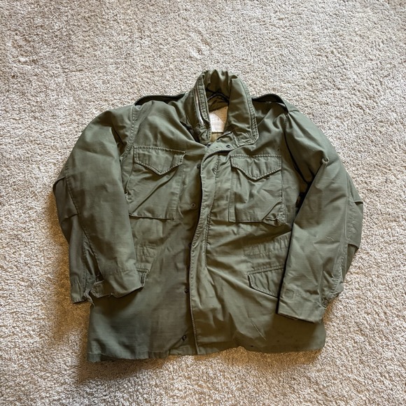 Vtg 60s M65 Army Air Force Field Jacket wth Liner Vietnam Sz Med Regular